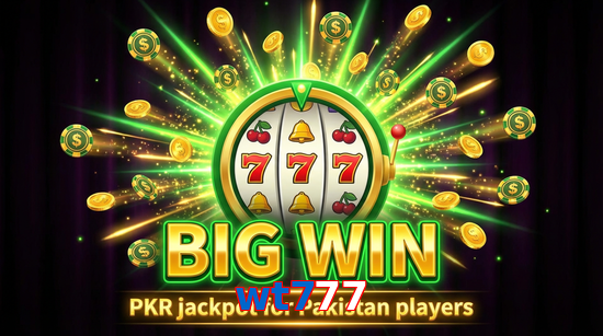 Big win animation on Wt777 slot game